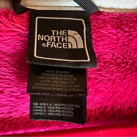Women’s Hot Pink Fleece North Face Jacket Size Large Pre-owned - Picture 6 of 12